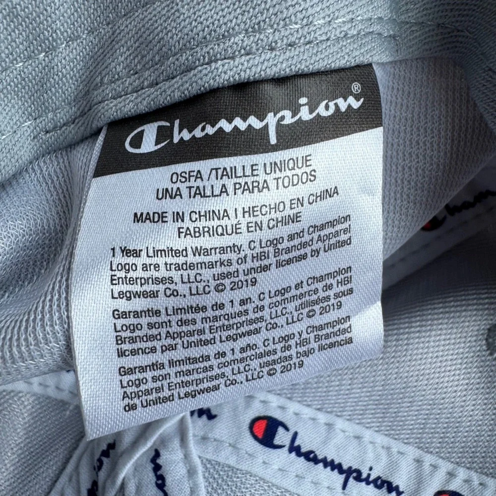 Champion Mens Gray Cotton Adjustable Dad Hat Baseball Cap OSFA